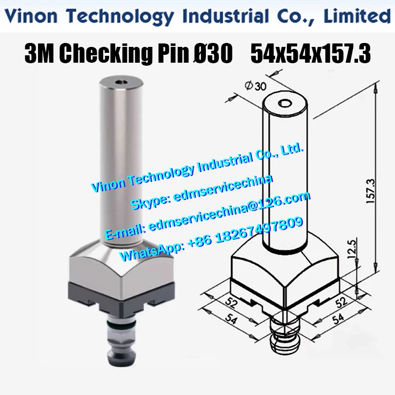 

3M Checking Pin Similar to 3R-606, D30xL146/157.3mm Precision Alignment Tool Fixture Tooling System 3 R Calibration Rod