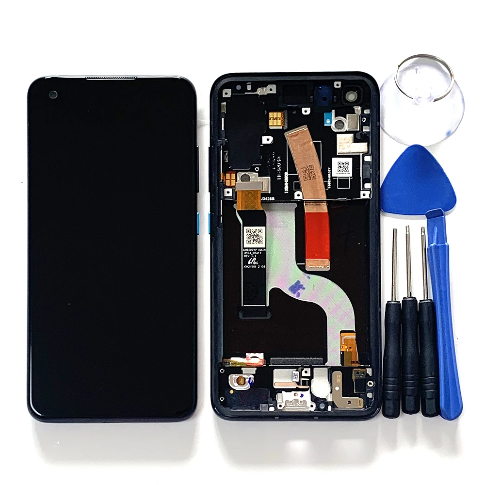 Original AMOLED For Asus Zenfone8 ZS590KS I006D LCD Display Screen Touch Panel Digitizer For Zenfone 8 Flip ZS672KS LCD