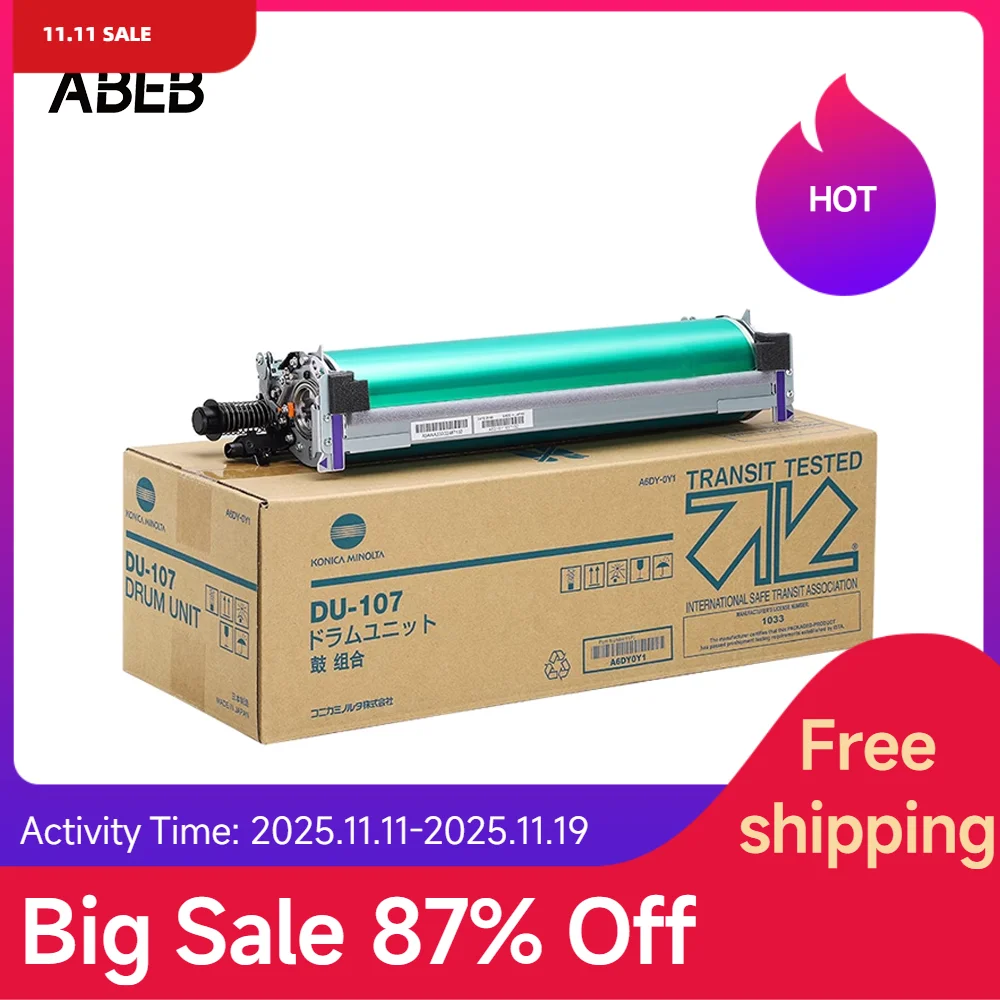 1PCS Original DU107 Drum unit For Konica Minolta C1085 C1100 C6085 C6100 High Quality Brand new DU-107 Drum Cartridge