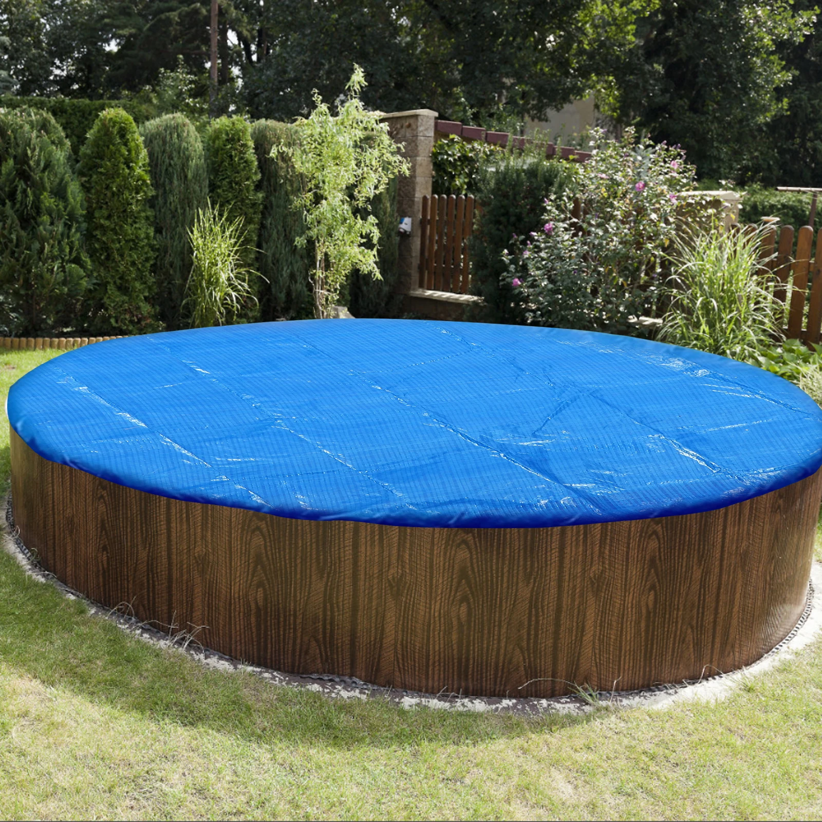 

Round Pool Cover for Inflatable Pools Dust Proof Waterproof Blue Child Spa Long Lasting