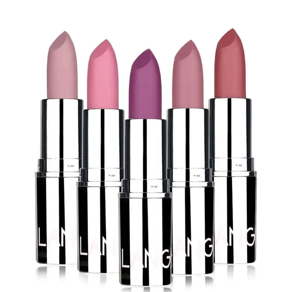 Silver Matte Lipstick Nude Velvet Waterproof Long Lasting Non-stick Cup Lip Stick Sexy Red Pink Velvet Lipsticks Makeup Cosmetic