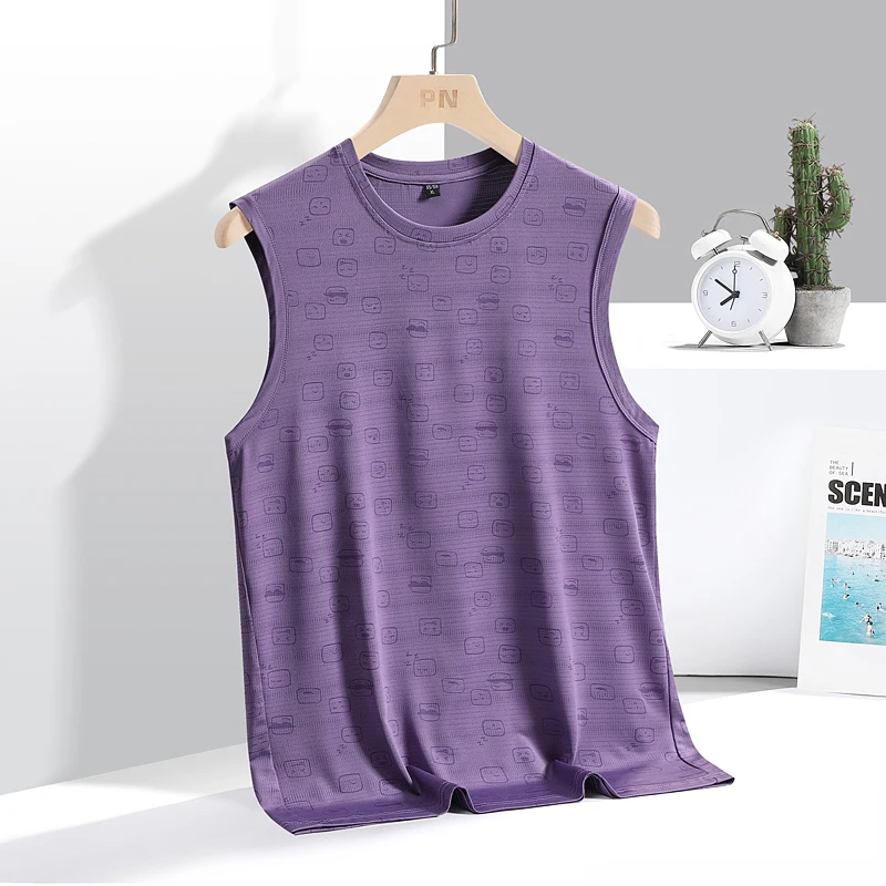 

Quick-Dry GYM Sports Streetwear Fashion Oversized 4XL 5XL Vest T Shirt Black White For 2025 Summer Tank Top Tees T-Shirt