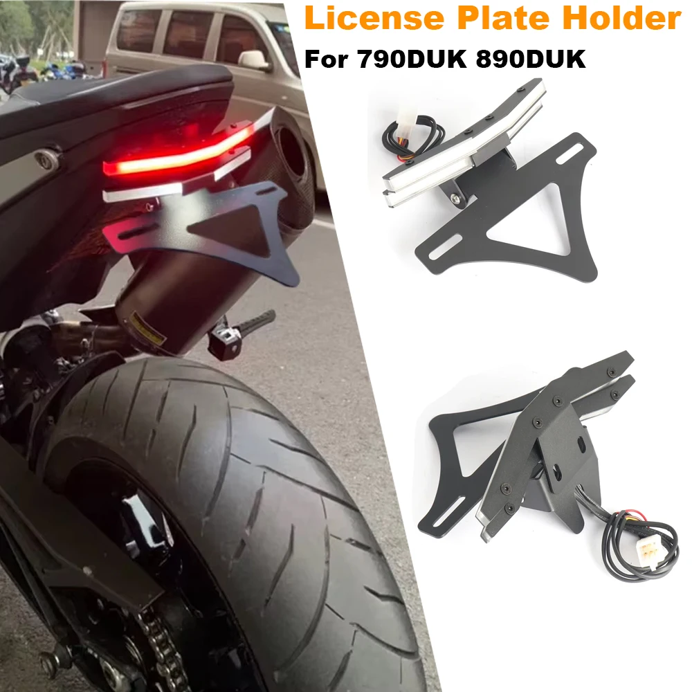 

For 790Duk 890DUK 2018-2025 New Motorcycle Rear Short Tail Stock Tidy License Plate Holder Tailstock Bracket