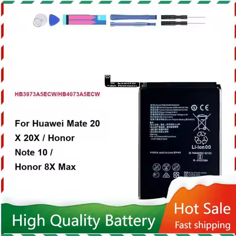 5000mAh HB3973A5ECW Battery for Huawei Honor Note 10 RVL-AL09 RVL-AL10 Mate 20 X 20X Mate20X EVR-AL00 Honor 8X Max Bateira