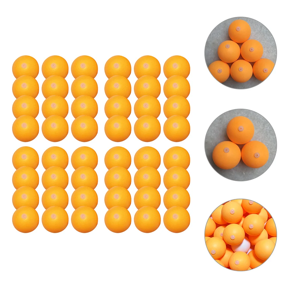 

60 Pcs Table Tennis Trainer Plastic Pingpongs Practice Machine Balls Small with Hole