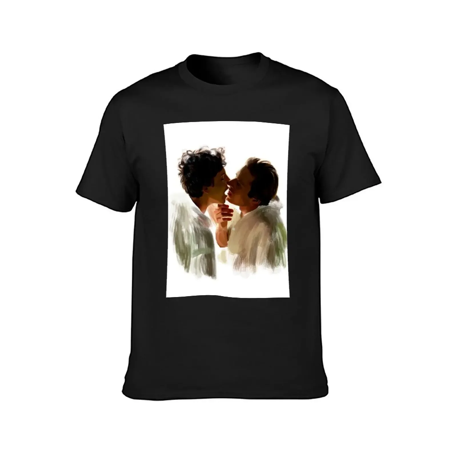 Call Me By Your Name Painting T-Shirt quick-drying oversized tops mens clothing