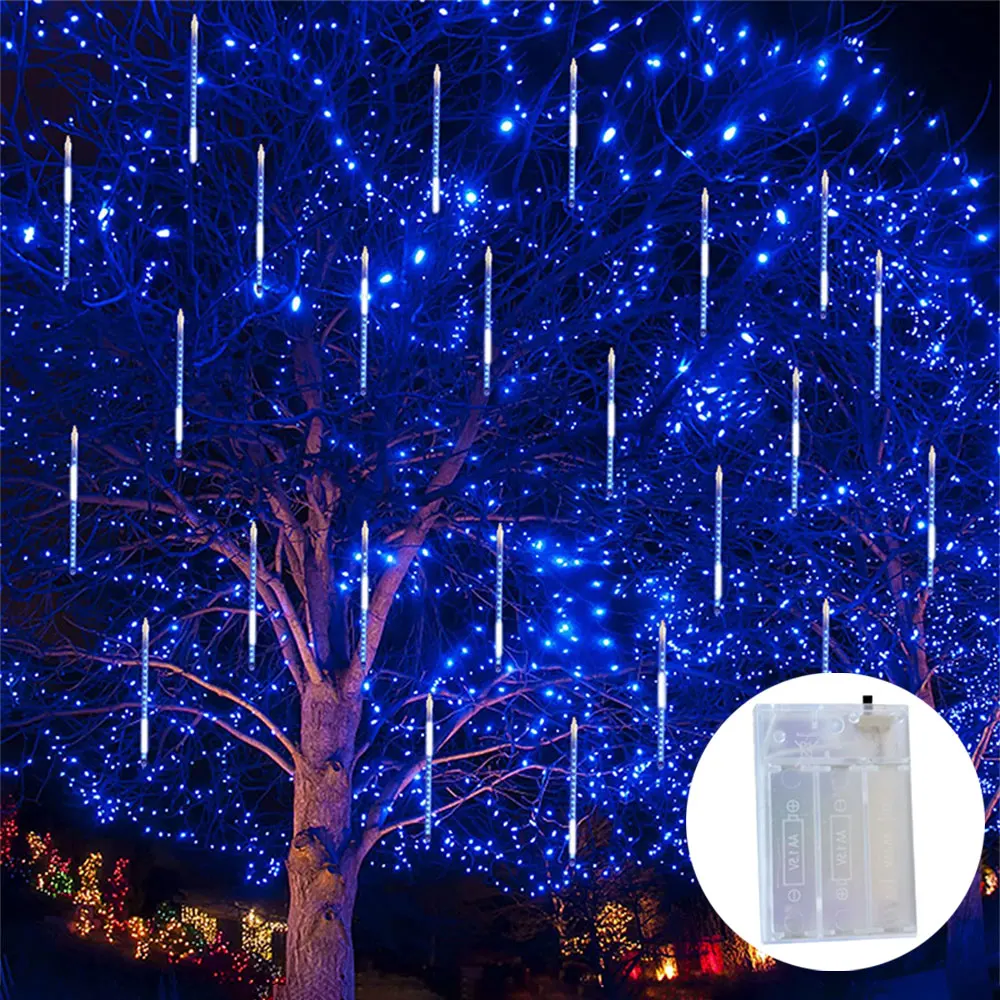 

Светодиодная гирлянда-метеорит 30 см для праздников, свадеб, вечеринок, улицы, Дня святого Валентина, декора дома, Рамадана, на батарейках