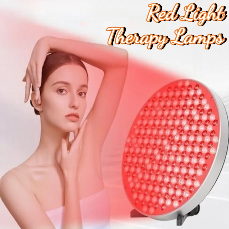 

Круглая панель для светотерапии красным светом: прибор для омоложения и ухода за кожей, осветления и упругости кожи, портативное устройство для домашнего использования