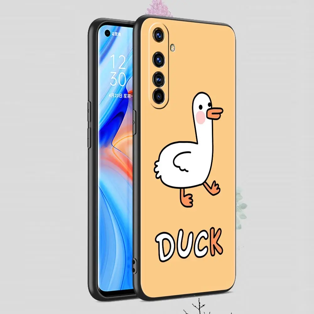 For Realme 10 9 8 5G 7 6 GT2 Pro Plus 9i 8i C21 C11 C25 C35 Cartoon Cute Goose duck Game Phone Case For Realme GT Neo 2 3T Cover