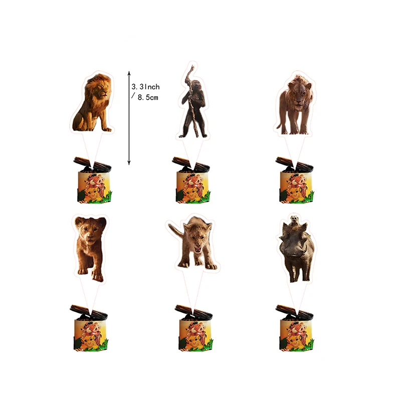 خلفية لافتة علوية لتزيين حفلات أعياد الميلاد من Lion King لمستلزمات استحمام الأطفال