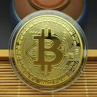 Creative Souvenir Gold Plated Bitcoin Coin Collectible Great Gift Bit Coin Art Collection Commemorative Coin Imitation Metal