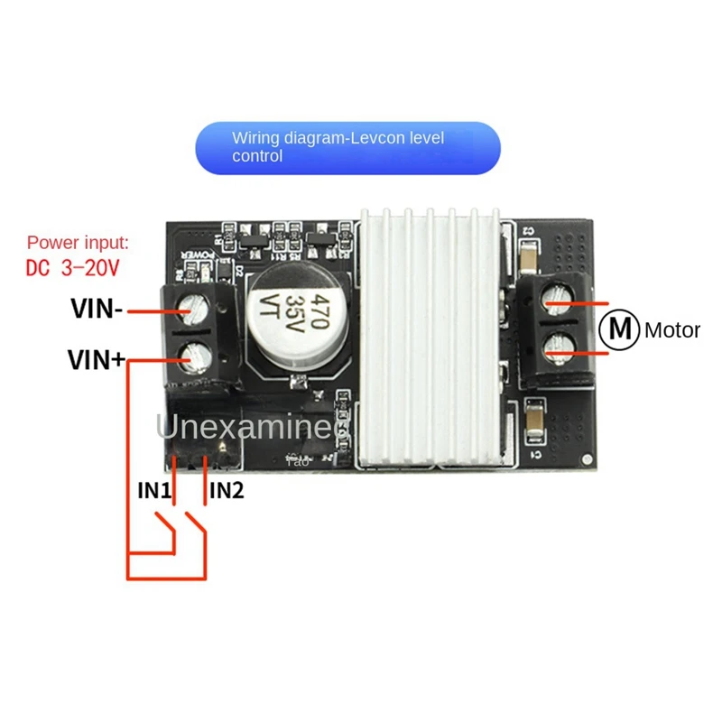 10A DC Motor Drive Module Forward And Reverse PWM Speed Regulation Dimming 3-20V Low Voltage High Current Module