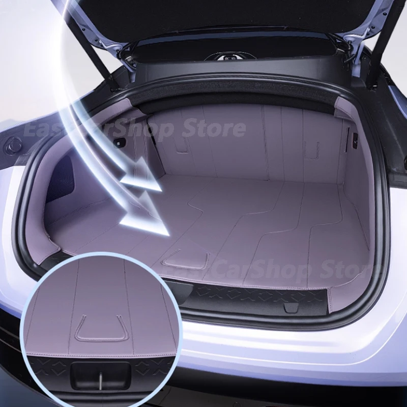 

For Changan AVATR 06 2025 2026 Car PU Leather Rear Trunk Mat Durable Cargo Liner Boot Carpet Rear Interior Cover