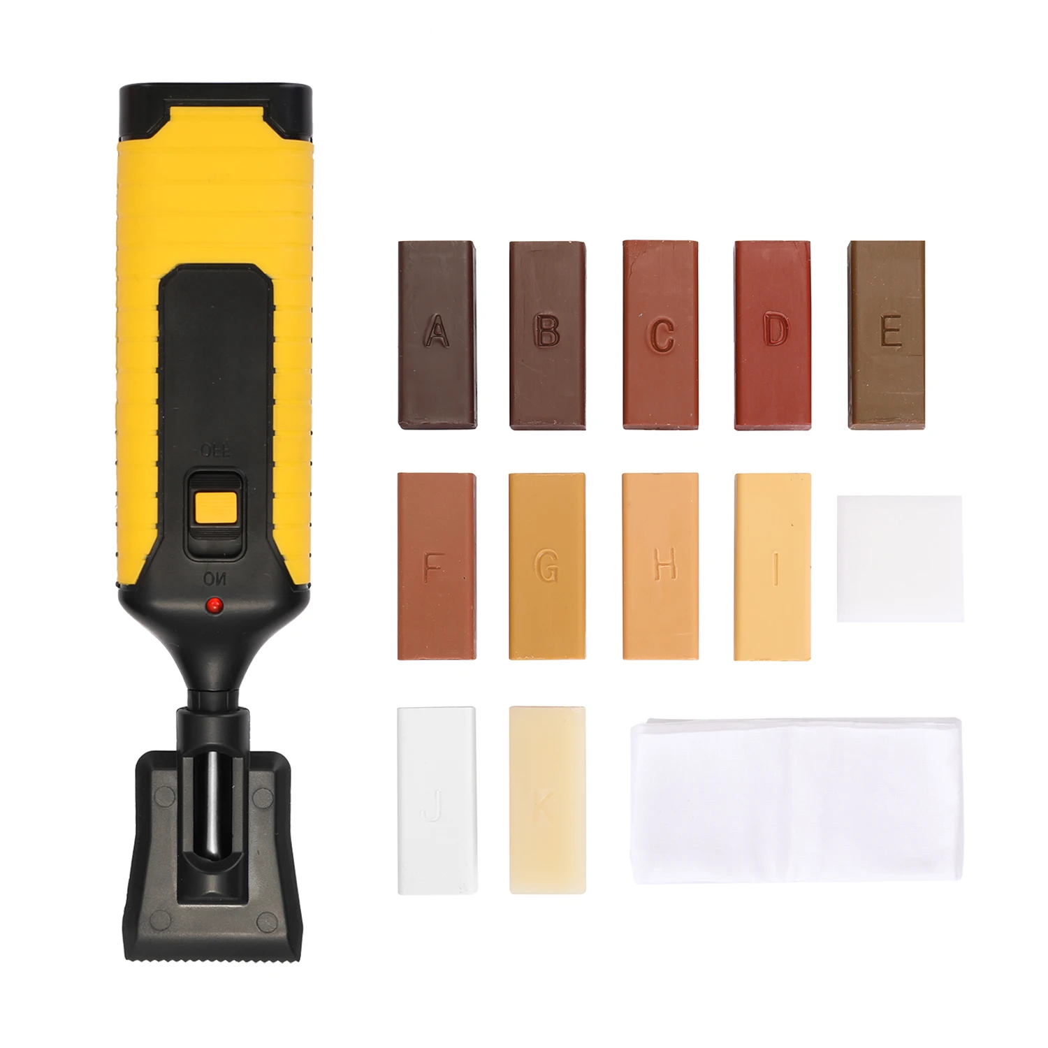 Kit de reparo de piso, kit de reparo de laminado, ferramentas para trabalhar madeira, sistema de cera, bancada de piso, revestimento resistente, chips, arranhões, ferramenta manual