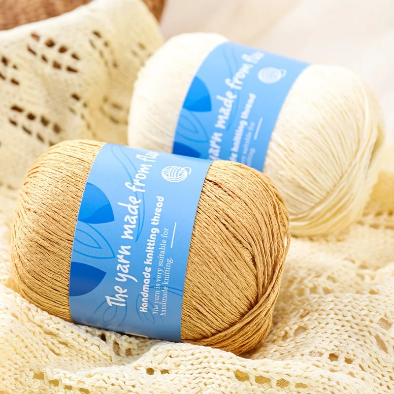 Pcs multiple colors can choose hand-woven linen yarn, casual knitting bar DIY knitting materials