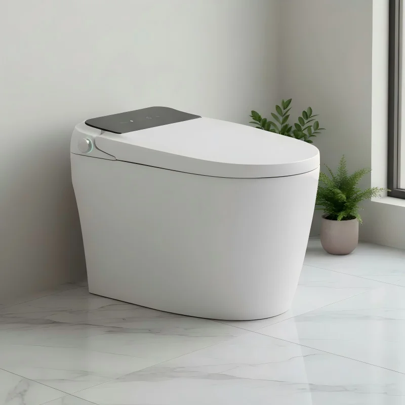 Toilet,Modern Smart Toilet Tankless Instant Heating Floor Mounted Luxury Intelligent Toilet For Boutique Hotel Construction Appl