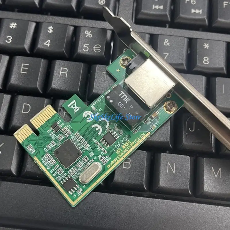E65E Atualizou PCI-E para RJ45 Adaptador Card, cartão Ethernet para PC Computer Retwork Expansion Card Acessório