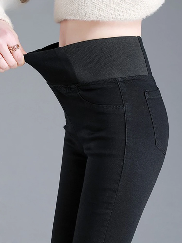 

Oversize 26-38 Black Skinny Pencil Jeans Women High Waist Slim Denim Pants Stretch Leggings Vaqueros Casual Pantalones Jean 2024