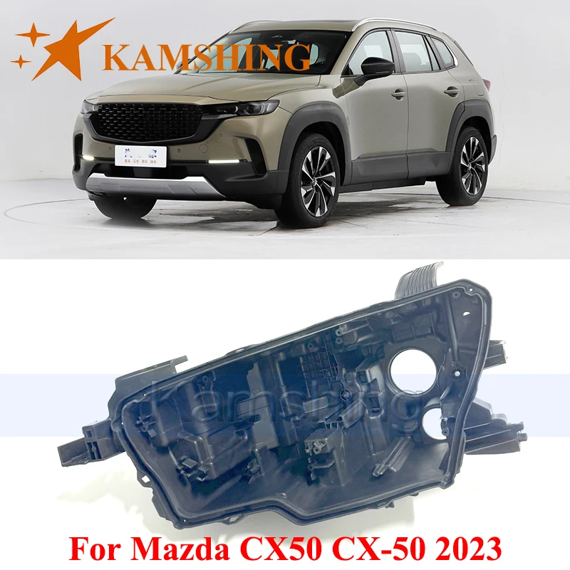 

CAPQX Front Headlight Base Cover For Mazda CX50 CX-50 2023 Head Lamp Back House Headlamp Rear Shell Head Light Back Lid