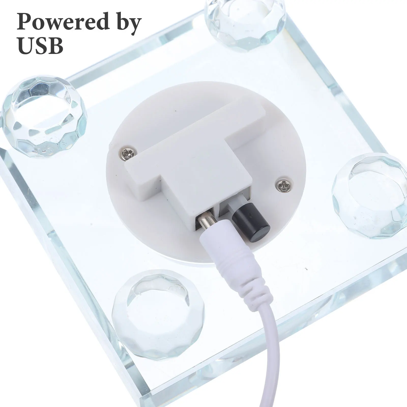 

LED Light Base for Crystal Art Display Rgb Color Changing Lamp Base for Glass Acrylic Resin Jewelry Decorative Stand