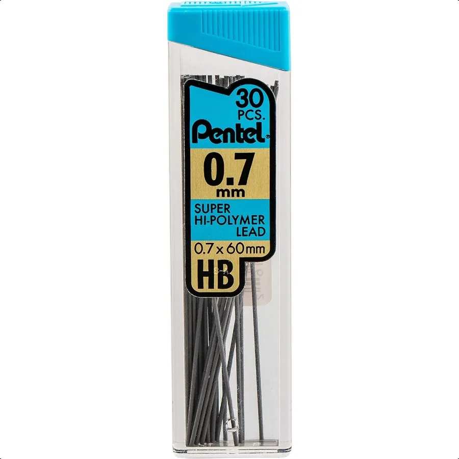 C27BPHB3K6 er Ricariche per piombo HiPolymer 0,7 mm HB Nero Confezione da 30 tubi da 3 tubi