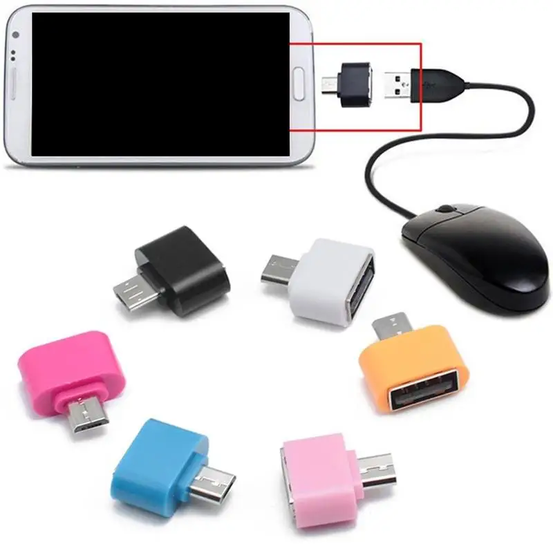 Cavo Mini OTG da 100 pezzi adattatore USB OTG convertitore da Micro USB 2.0 a USB per Tablet PC Android