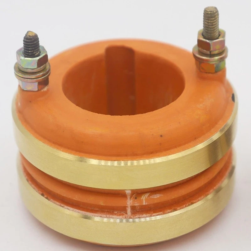 Suitable for Collector Ring Conductive Slip Ring 2 3 4 Way Inner Diameter 20 25 30 35 Outer 57 58 keyway35 Keyway 8 Carbon Brush