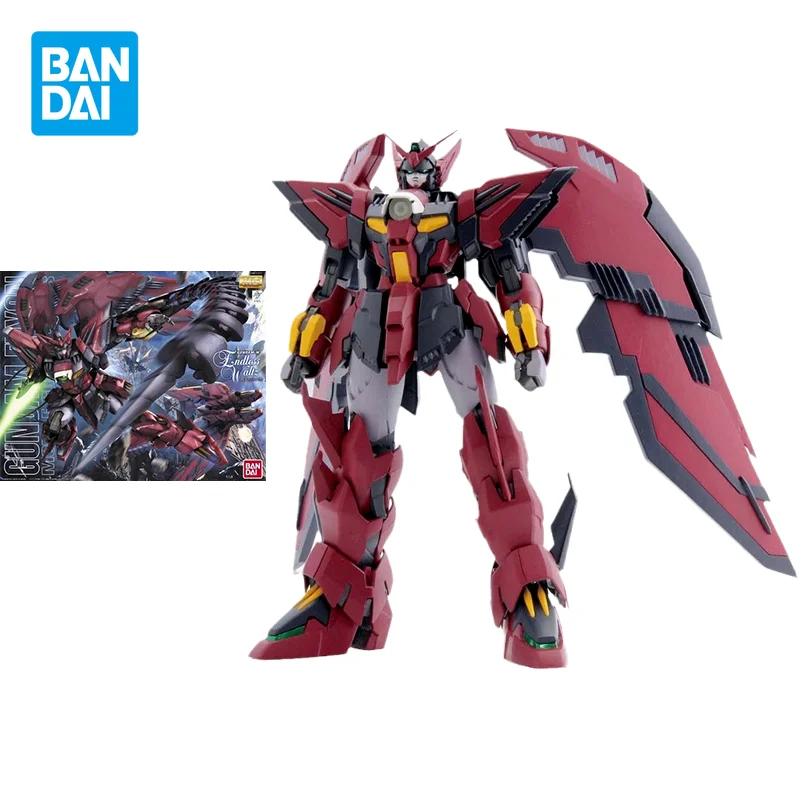 

Bandai Original Gundam Model Kit Anime Figure MG 1/100 Epyon Gundam Action Figures Collectible Ornaments Toys Gifts for Kids