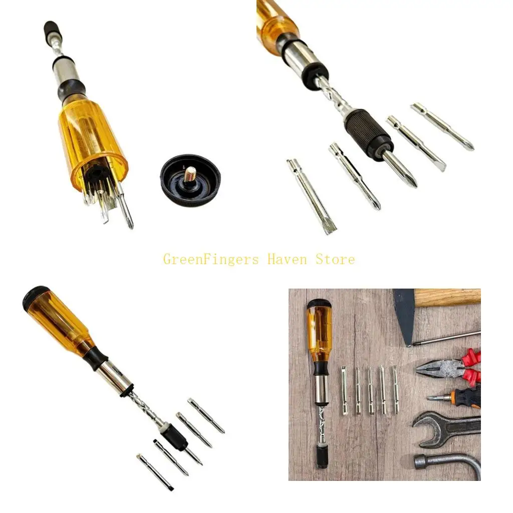 

F68D Push Pull Ratchet Screwdriver Set Press Type Semi-automatic Ratchet Screwdriver