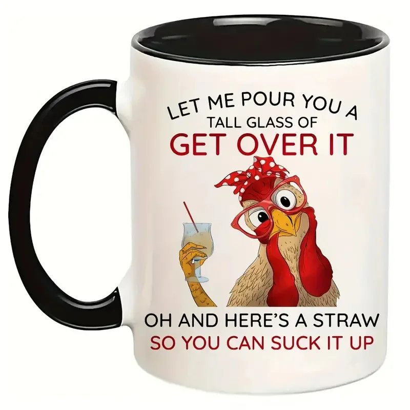 Hot-selling mug, inner color handle color 11oz mug, can print LOGO, can DIY can wholesale coffe kawaii cup