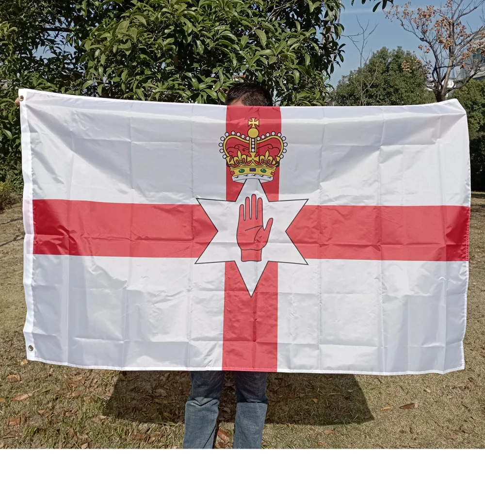 Aerlxembrae    90x150cm  Northern Ireland Flag  Polyester Hanging Northern Ireland Flag North Irish Ulster Flag