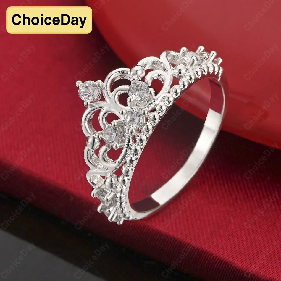 

Элегантное кольцо ChoiceDay из стерлингового серебра 925 пробы 7/8, изысканное кольцо с короной, женские аксессуары, ювелирные изделия, вечерние темпераменты