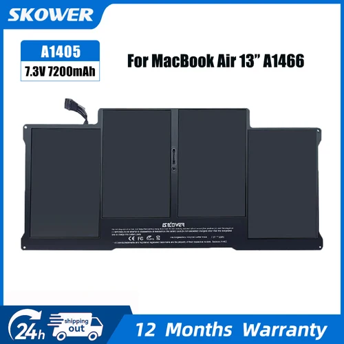 SKOWER batería del ordenador portátil para Apple Macbook Air 11 13 pulgadas A1466 A1370 A1369 A1465 reemplazo A1375 A1406 A1405 A1377