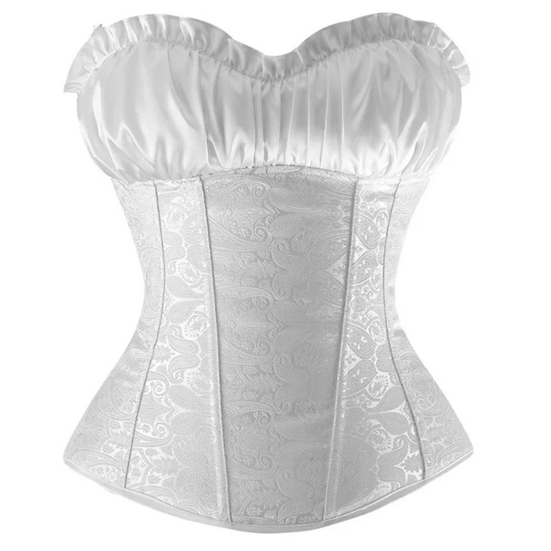 

Women Overbust Corset Steampunk Waist Trainer Bustier Cincher Top Underwear Corselet plus size