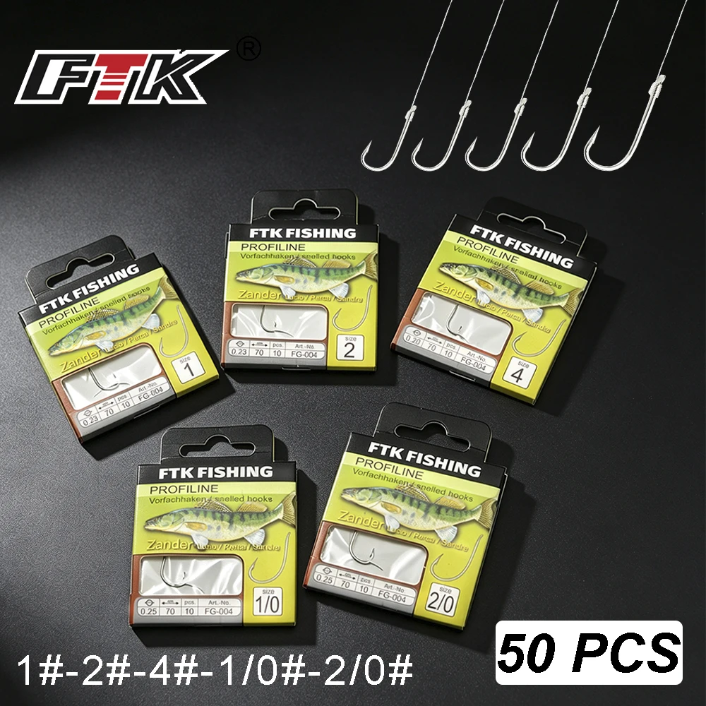 Snell Fishing Rig - FTK 50Pcs Kail Ikan Siap Pakai