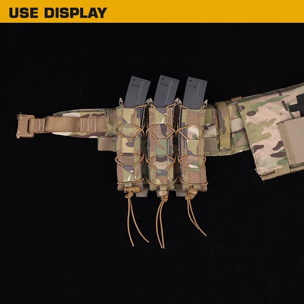 Bolsa triple carga tipo tigre para UMP9/MP5 Airsoft – Molle - imagen 3