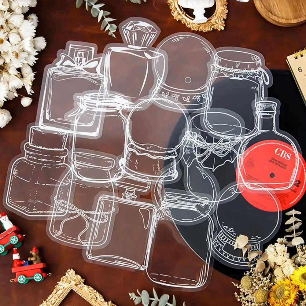 手作り花ブックマーク手作り透明ドライフラワーブックマーク Diy 花ウィッシングボトルステッカー女性のための読書