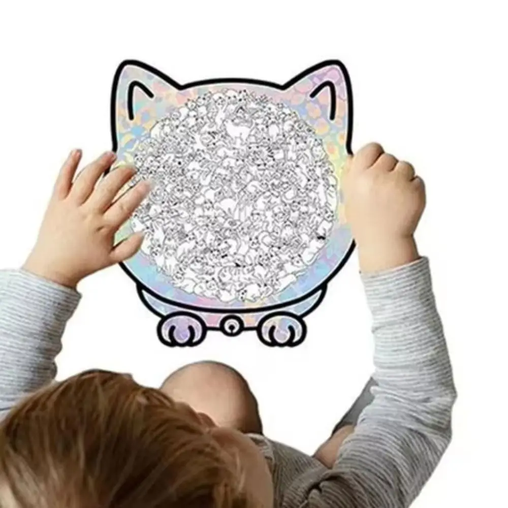 

Brain Burning Cat Puzzle Irregular Puzzle Cute Kitten Wooden Cat Shaped Wooden Puzzle Colored Animal Puzzle