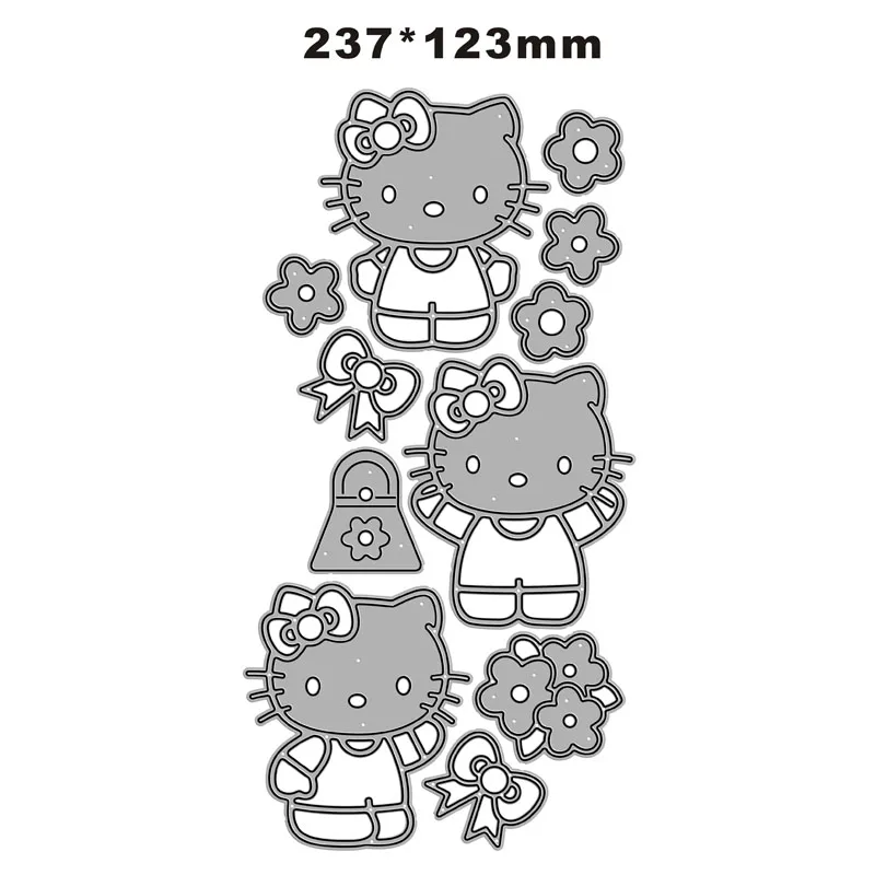 2024 New Animal Cat Metal Cutting Dies for Scrapbooking Paper Craft and Card Making Embossing Decor No Stamps