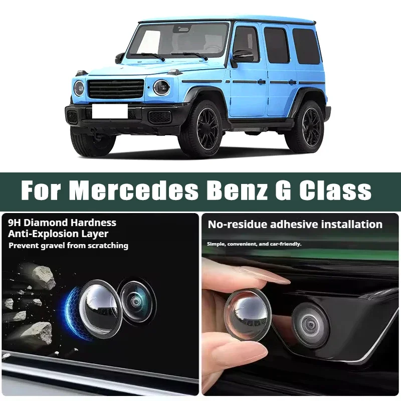 

Car Camera Lens Protector 2PCS Rear View Camera Cover 360° Protection Anti Scratch Waterproof For Mercedes Benz G Class