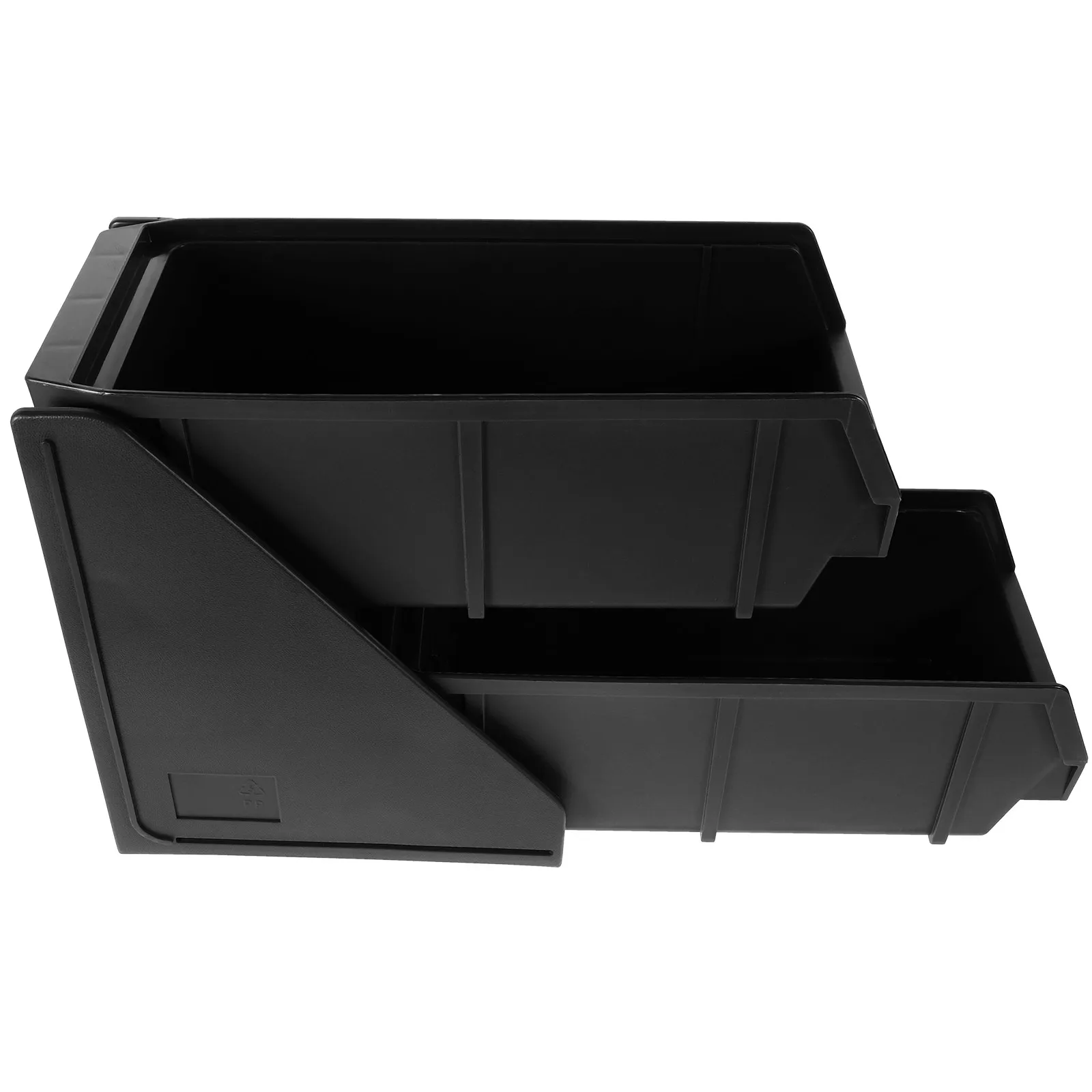 

Plastic Coffee Station Organizer with Smooth Round Corners Coffee Bar Countertop Storage Holder for Straws Sugar Bags Tea Bags