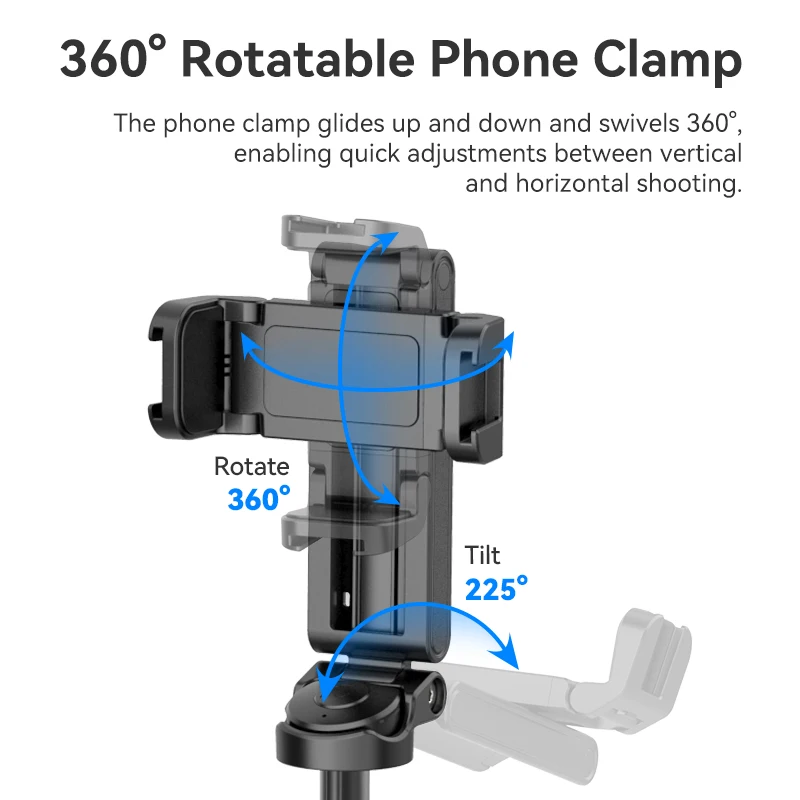 Imagem -06 - Ulanzi Tripé com Controle Remoto Versatilidade Selfie Stick Aperto do Telefone Tiro Horizontal Vertical Montagens de Sapato Frio Jj02 em 1