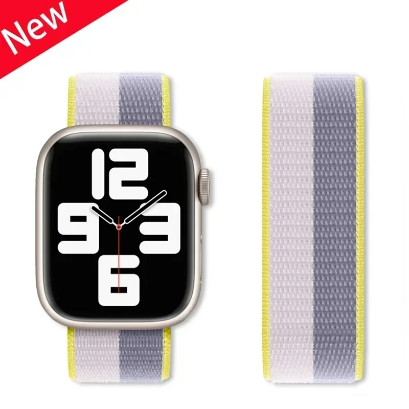 Nylon Loop Strap for apple watch band 44mm 40mm 45mm 41mm 38mm 42mm 49 44 45 mm Sport bracelet iWatch Series Ultra 8 se 7 6 5 9