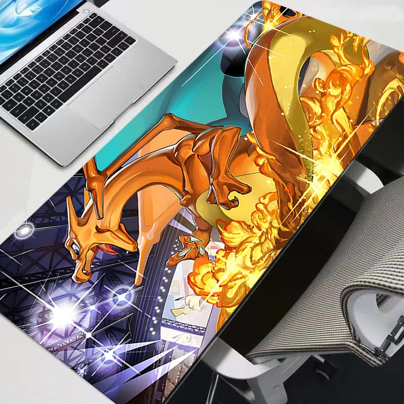 Mouse Pad Pokemon Pikachu Anime Gamer Large XXL Tablet Varmilo Keyboard Carpet Kawaii durable Gaming Accessories Mousepad