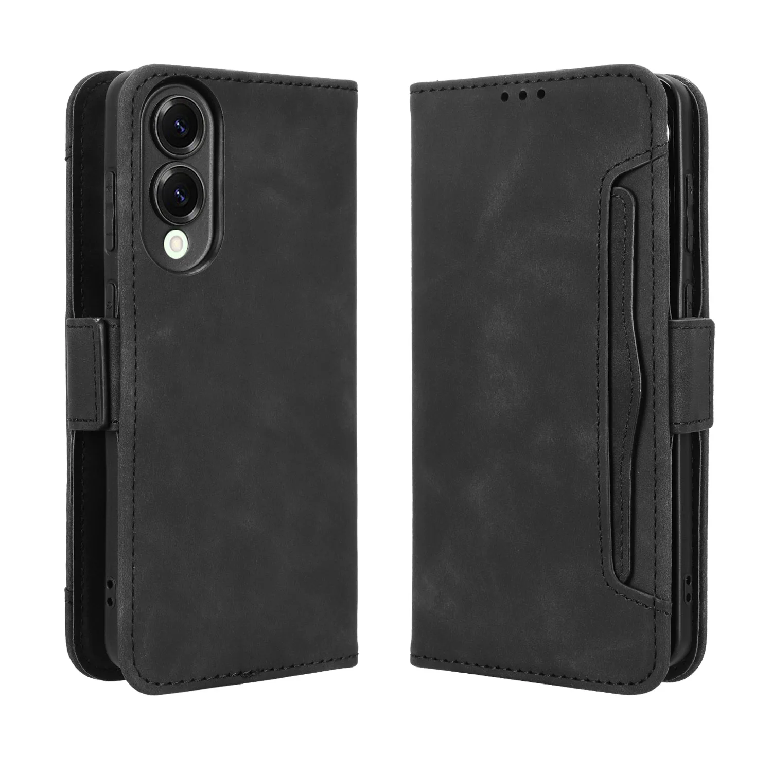 For SAMSUNG Galaxy S25 Edge Leather Case Luxury Flip Detachable Card Holder Wallet Book Full Cover On Galaxy S25Edge Phone Bags