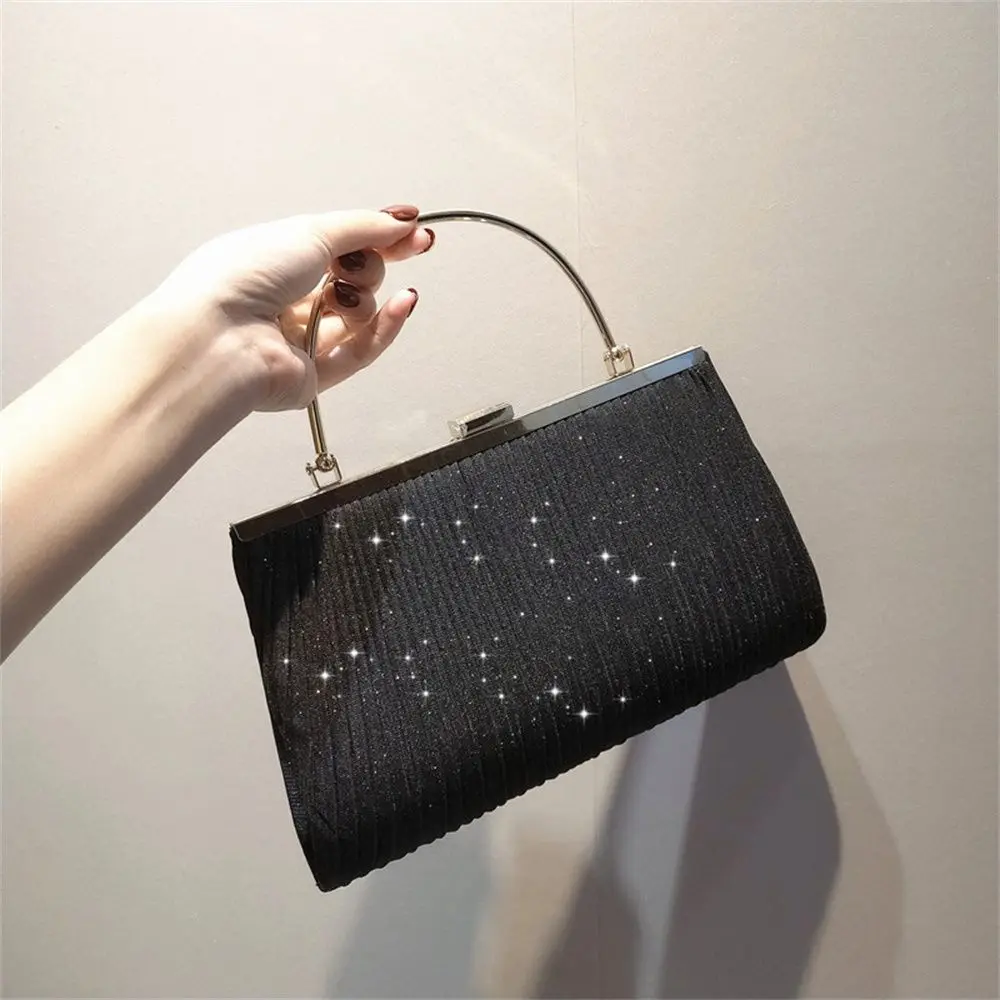 Hot Sale Luxury Moon Handbag Apricot Evening Clutch Bag Party Chain Shoulder Bag Female Sequin Wedding Purse Handbag for Women