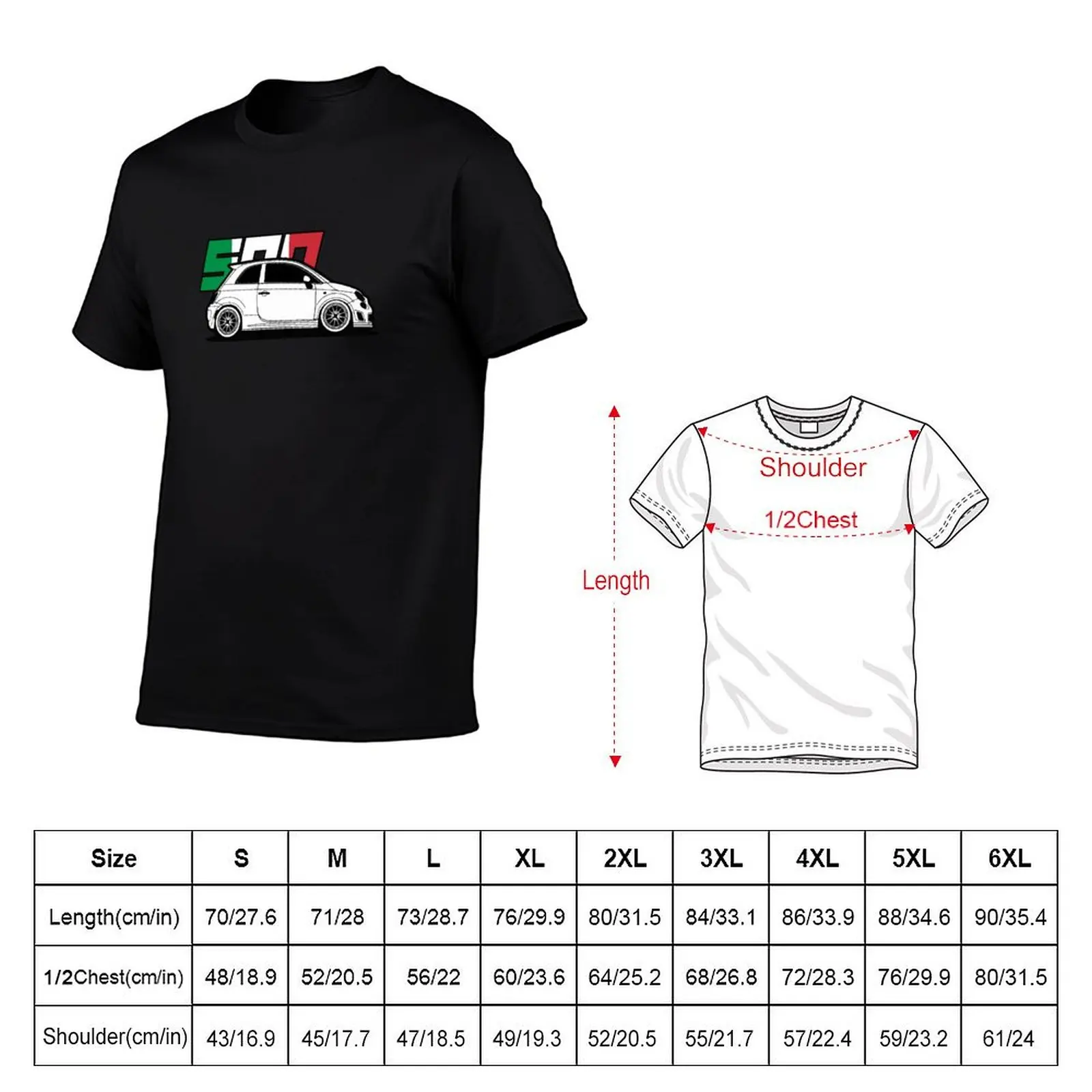 Fiat 500 Abarth T-Shirt blue archive vintage boys whites outfits for men