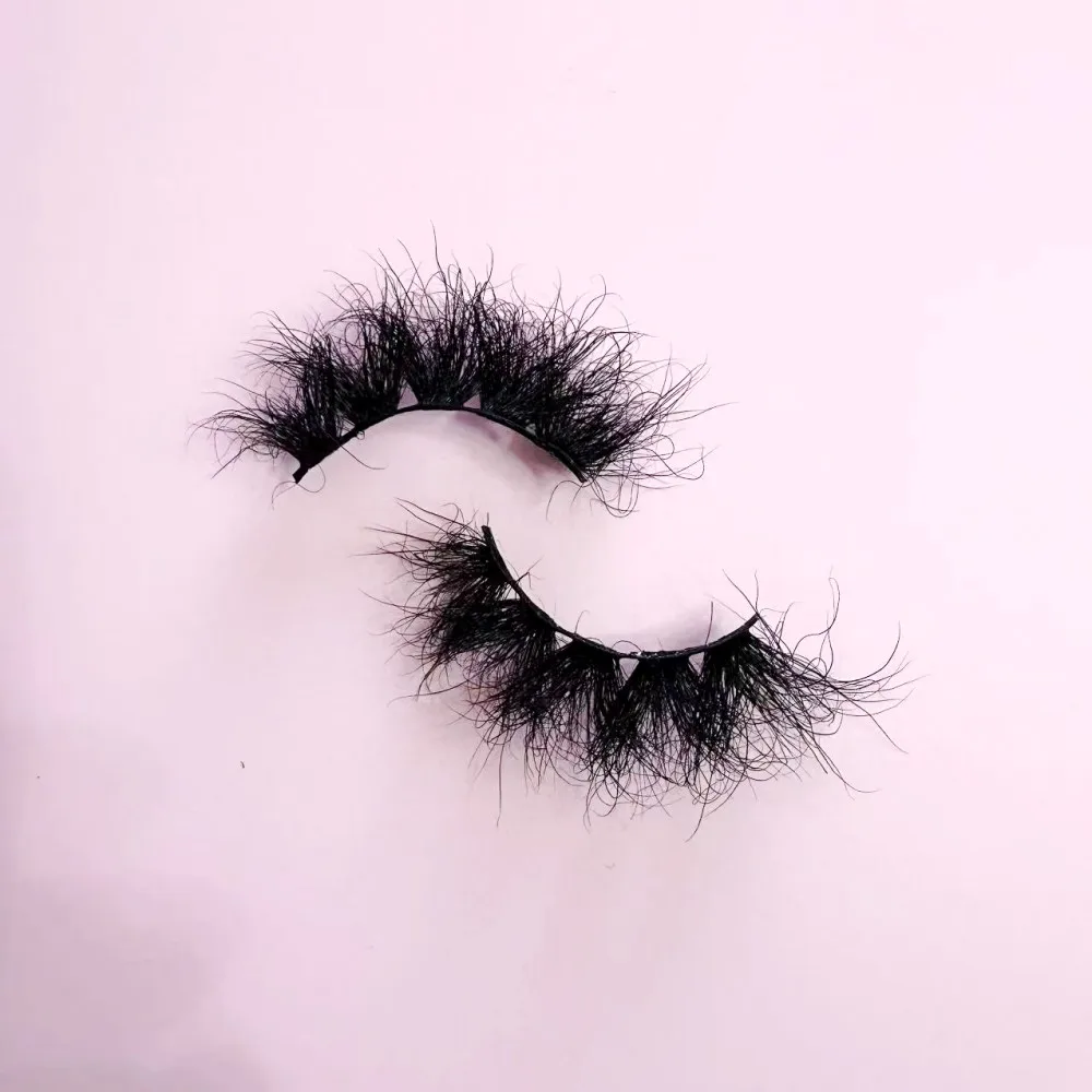 25mm 3D Fluffy Full Strip mink Eyelashes Wholesale Dramatic Lashes 10 pairs per lot