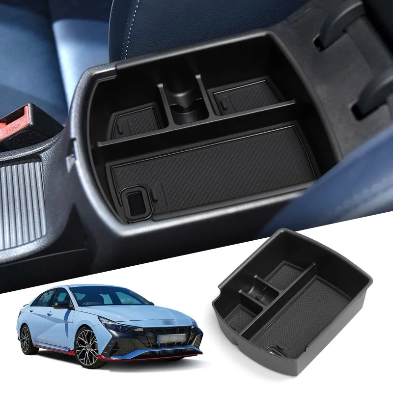 Auto Mittelarmlehne Box Ablage Halter Fall für Hyundai I30 I30 N 2021 2022 2023 2024 2025 RHD Organizer Zubehör