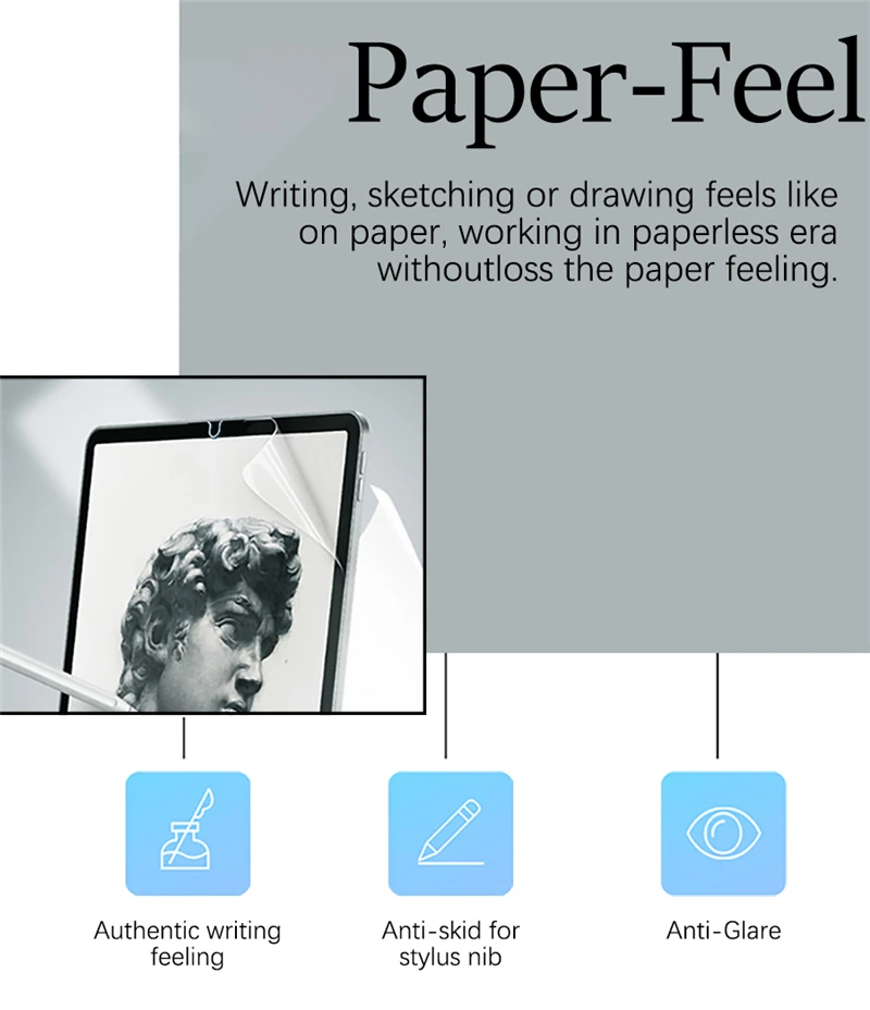 3Pcs Paper Feel Like Screen Protector for Alldocube iplay70 mini ultra pro iplay 70 60 50 mini pro iplay60 iplay50 Film No Glass